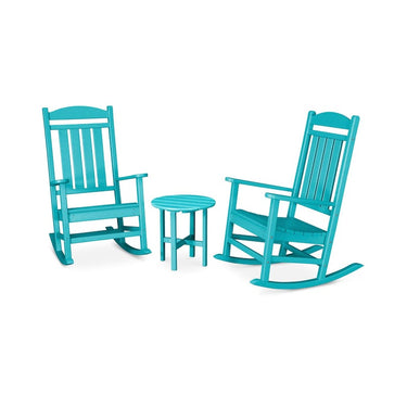 POLYWOOD Presidential 3-Piece Rocker Set - Aruba